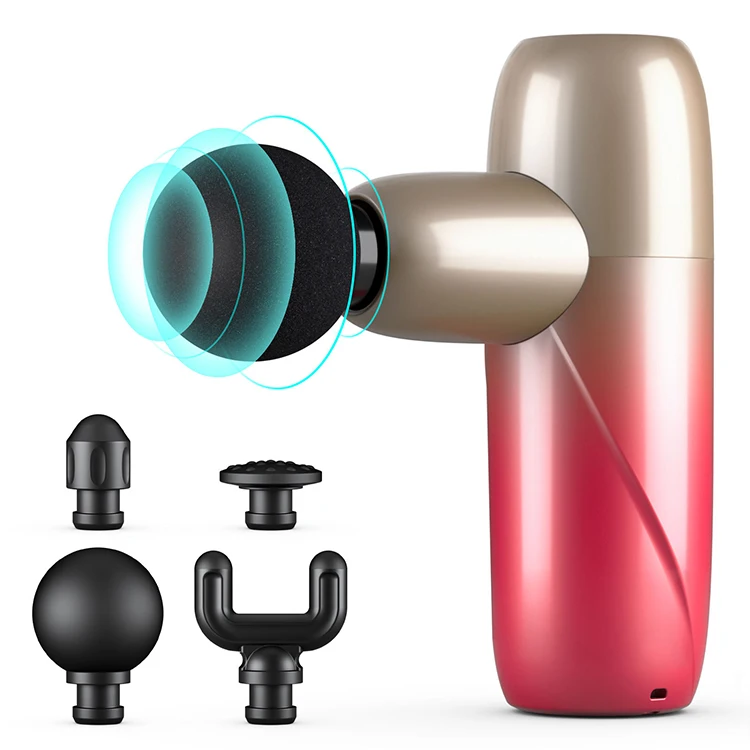 

Роскошный градиентный портативный пистолет Fascia, глубокий мешок для салфеток, мини-массажный пистолет 2023