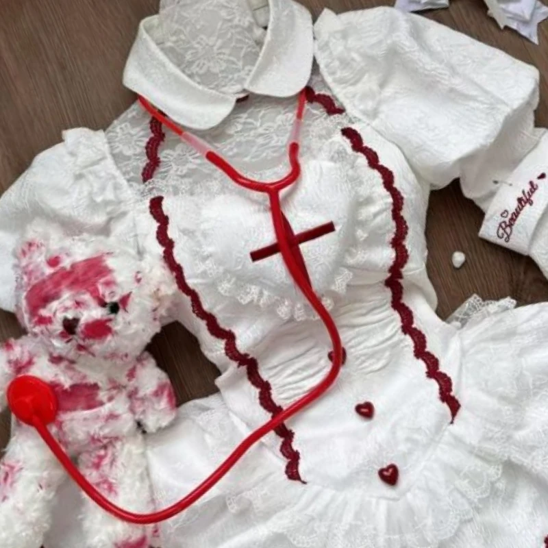 Платье-косплей медсестры из хлопка Sleepy Bunny