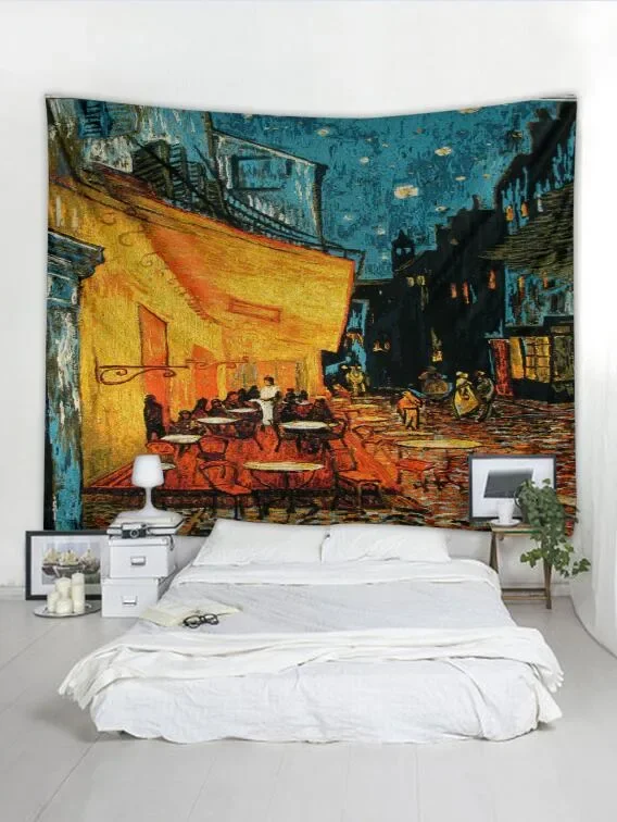 

Ночное кафе на месте Ламантин в гобелене Arles