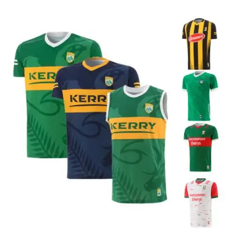 

2023 GAA jersey Kerry Galway Kilkenny Cork mayo limerick Dublin Antrim Westmeath Ireland gaa shirt singlet