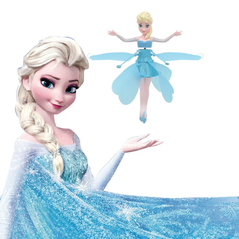 

Disney Frozen Gesture Induction Levitation Elsa Princess Flying Toy Smart Levitation Plane Children's Interactive Toy Gifts
