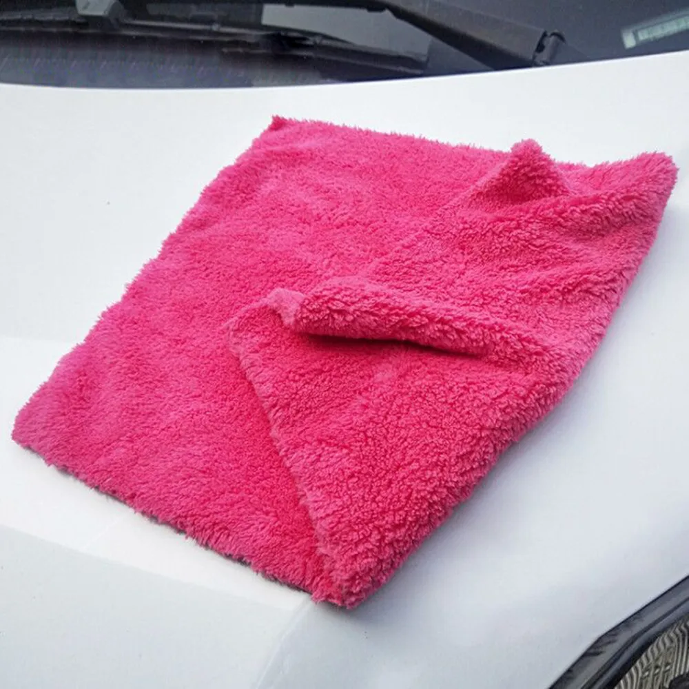

350GSM Premium Microfiber Towel Car Cleaning Super Absorbent Towel Ultra Soft Edgeless Car Washing Drying Towel 30X40CM