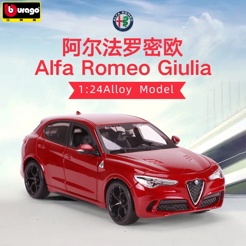 

Bburago 1:24 Alfa Romeo Stelvio SUV Alloy Car Model Diecasts Metal Toy Vehicles Car Model Simulation Collection Childrens Gifts