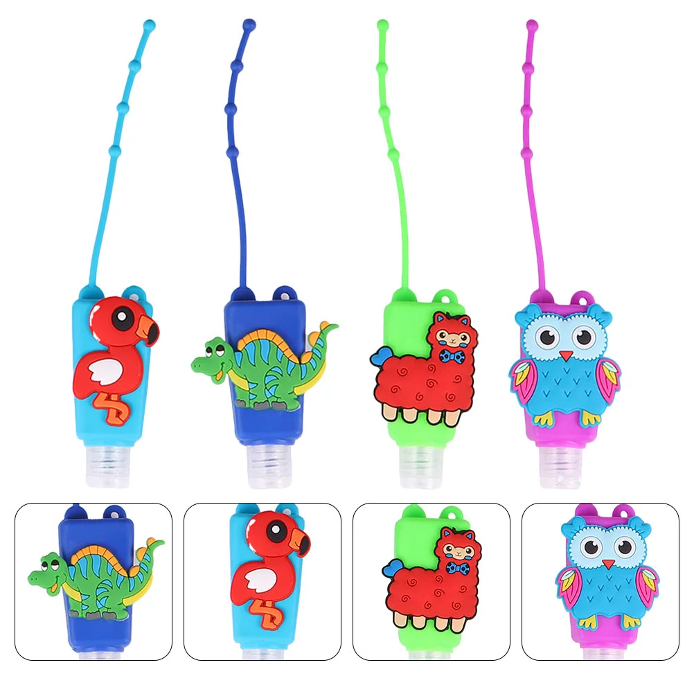 

Silicone Hand Holder Bottle Keychain Cleaner Holders Cartooncase Travel