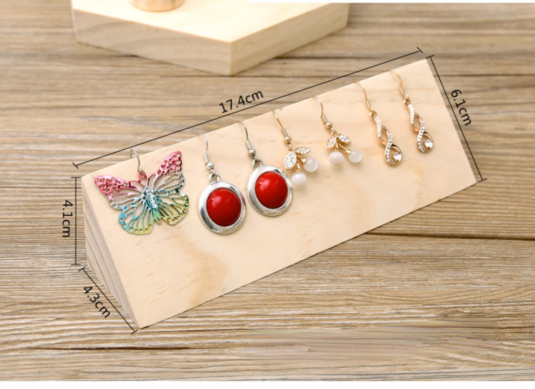 Log Earring Rack Ear Wire Display Stand Jewelry Display Stand Window Display Display Props Jewelry Organizer Jewelry Organizer
