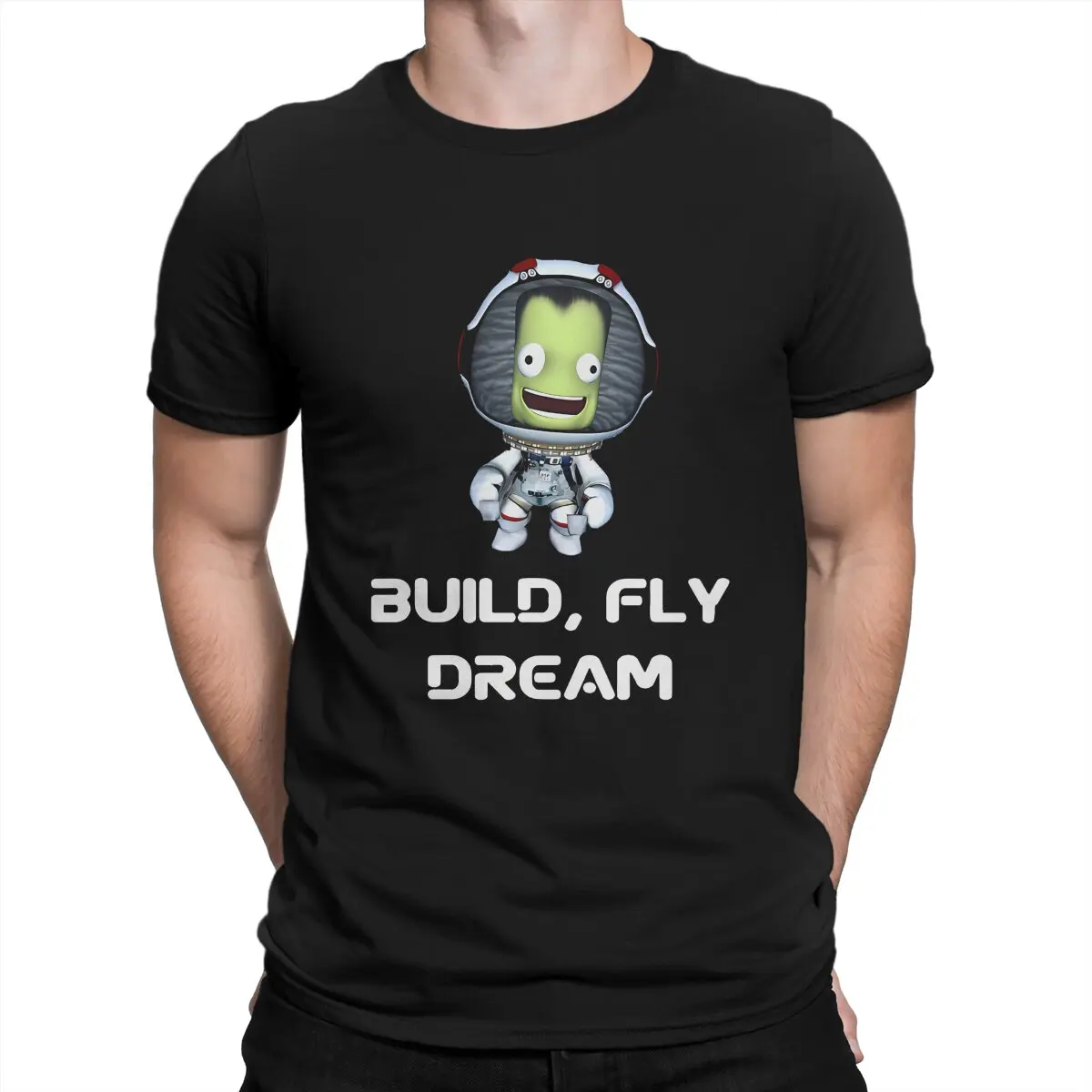 Футболка Build Fly Dream аварийная Мужская удивительная футболка из чистого хлопка с
