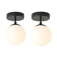 nordic minimalist modern round glass ball ceiling lamp corridor lamp creative living room lights ceiling lamp e27