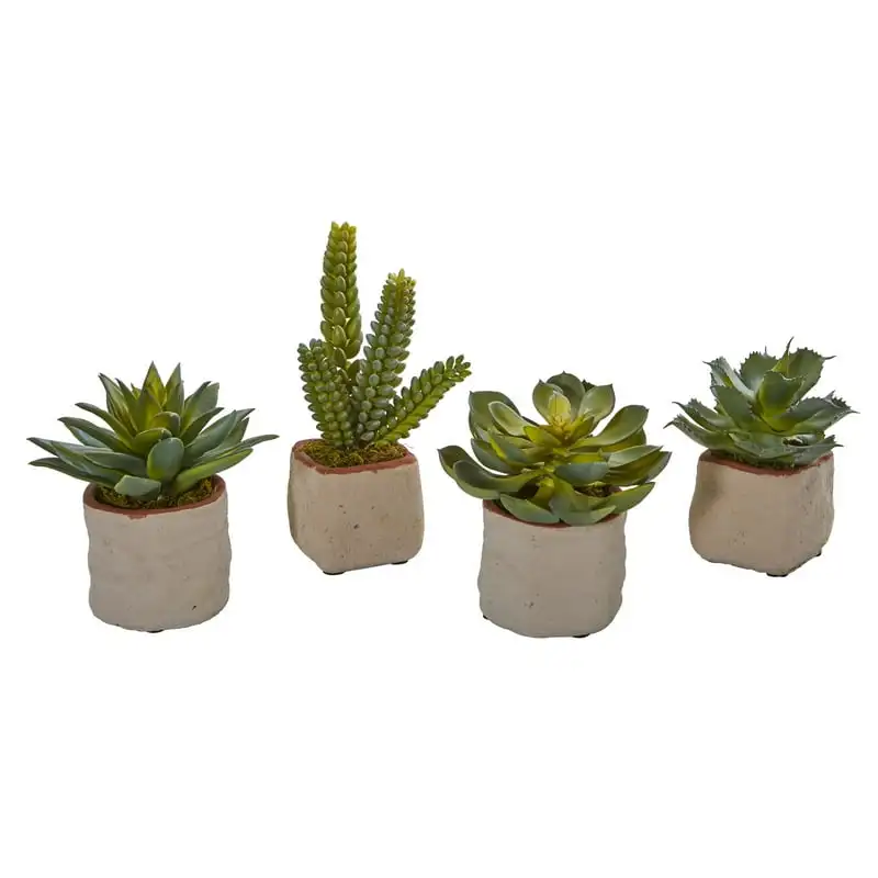 

Succulent Artificial Plant (Set of 4) Bulk flowers Vines room decor Room decoration aesthetic Bouquet for the bride Orchid artif