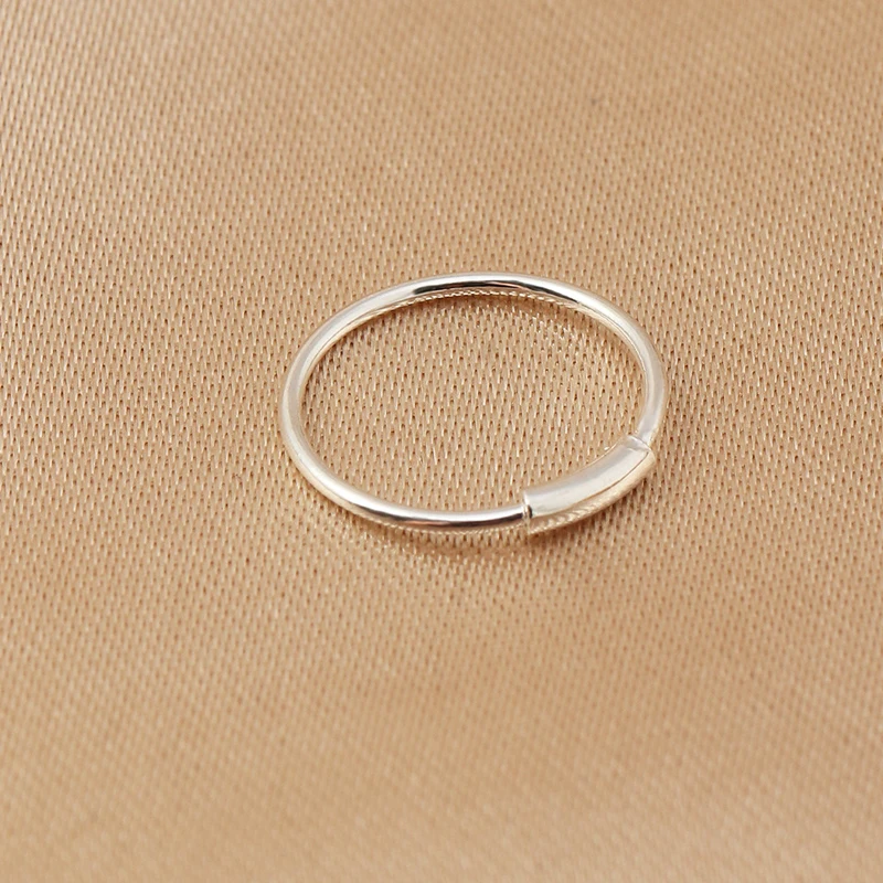 Медное кольцо для имитации пирсинга носа 1 шт. клипса с кристаллом циркония на