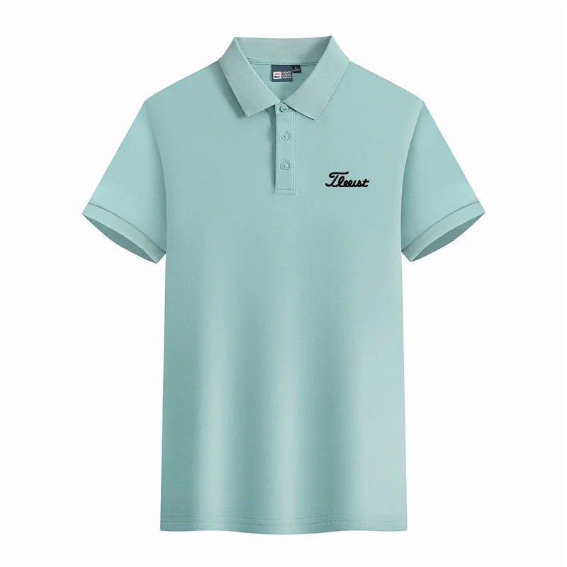 Embroidery Golf Clothing for Men Cotton Golf Shirts Men's Short-sleeved T-shirt Golf Polo Shirt Fashion Casual Golf Ball Jersey