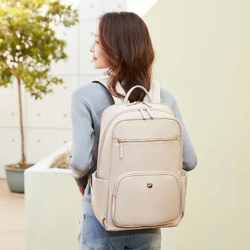 

Multifunction Waterproof Nylon Backpack Portable Women Laptop Bag Daypack Girl Pocket Travel Business Shopping Accessories Item