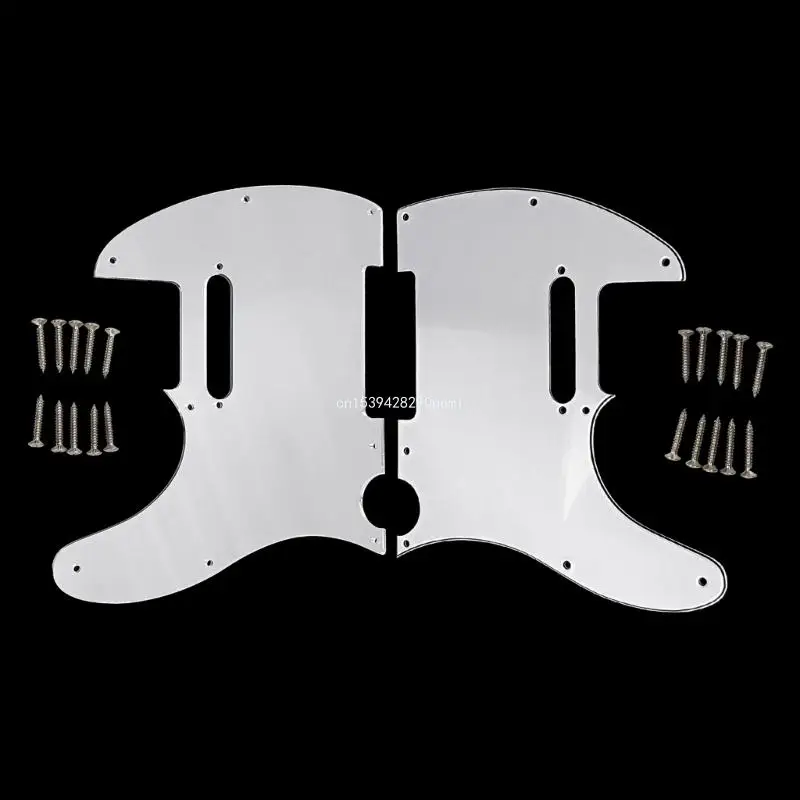 

8-Holes Pickguard with Pickup Mounting Screw Holes Protections Board Electric Guitar Anti-Scratch Plate Easy to Use