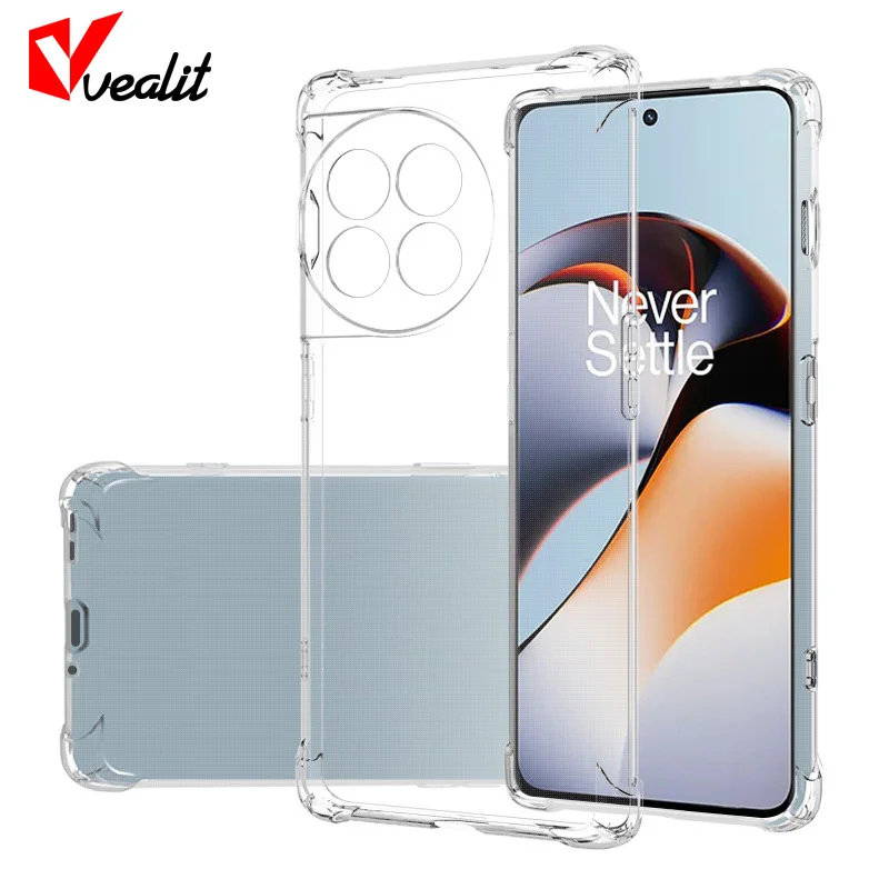 

Silicone Clear Anti-fall Phone Case For Oneplus Ace 2 11R 10R 10T 9RT 9R 8T 8 Pro Nord CE 3 2 Lite N300 N200 5G Shockproof Cover