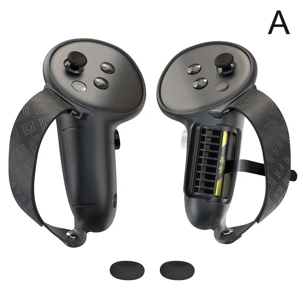 Силиконовый чехол на ручку для Meta Quest 3s с крышкой кнопки защита от падения царапин