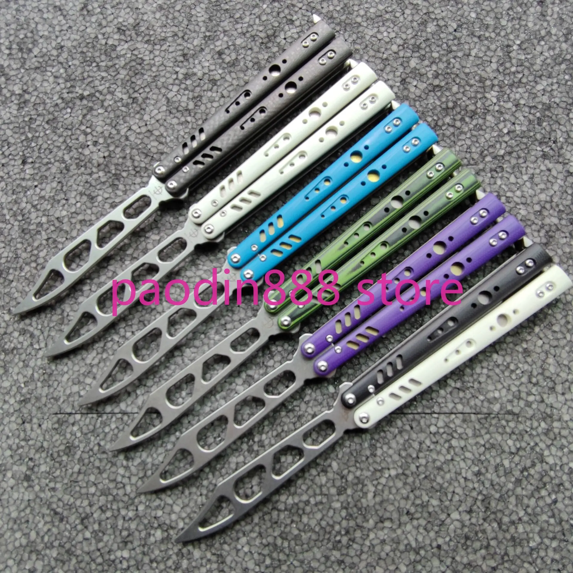 New Arrival BALIPLUS BRS Rep Replicant Butterfly Jilt trainer Knife D2 Blade G10 Handle Bushing System Free-swinging EDC Knives |