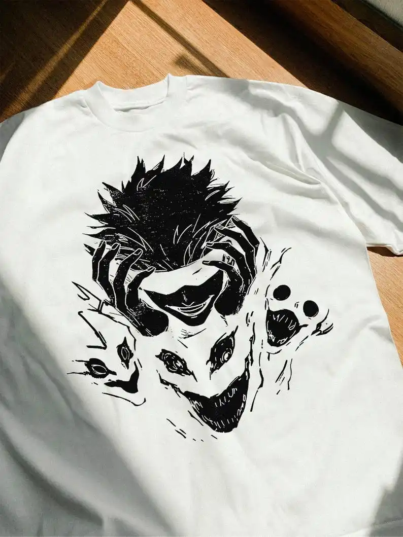 GOJO SATORU jjk аниме подарок уличная одежда унисекс фанатская рубашка модные футболки