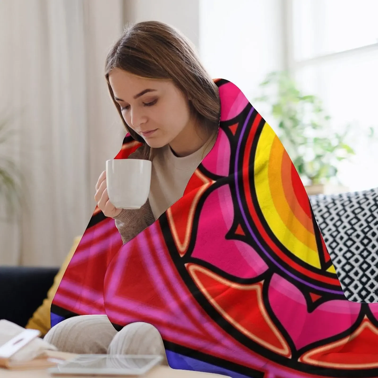 Фото Одеяло Cold Kali Yantra, многофункциональное одеяло для косплея, аниме, рождественские украшения, одеяла №3