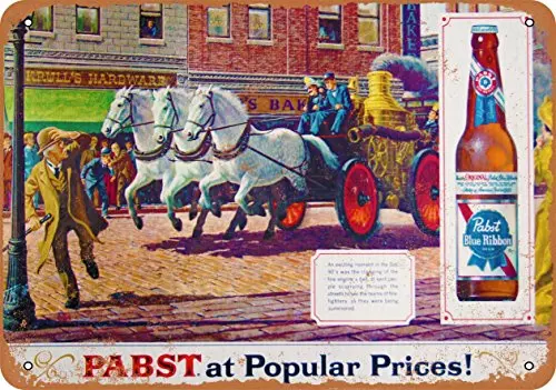 

Metal Sign - Pabst Blue Ribbon Beer - Vintage Look