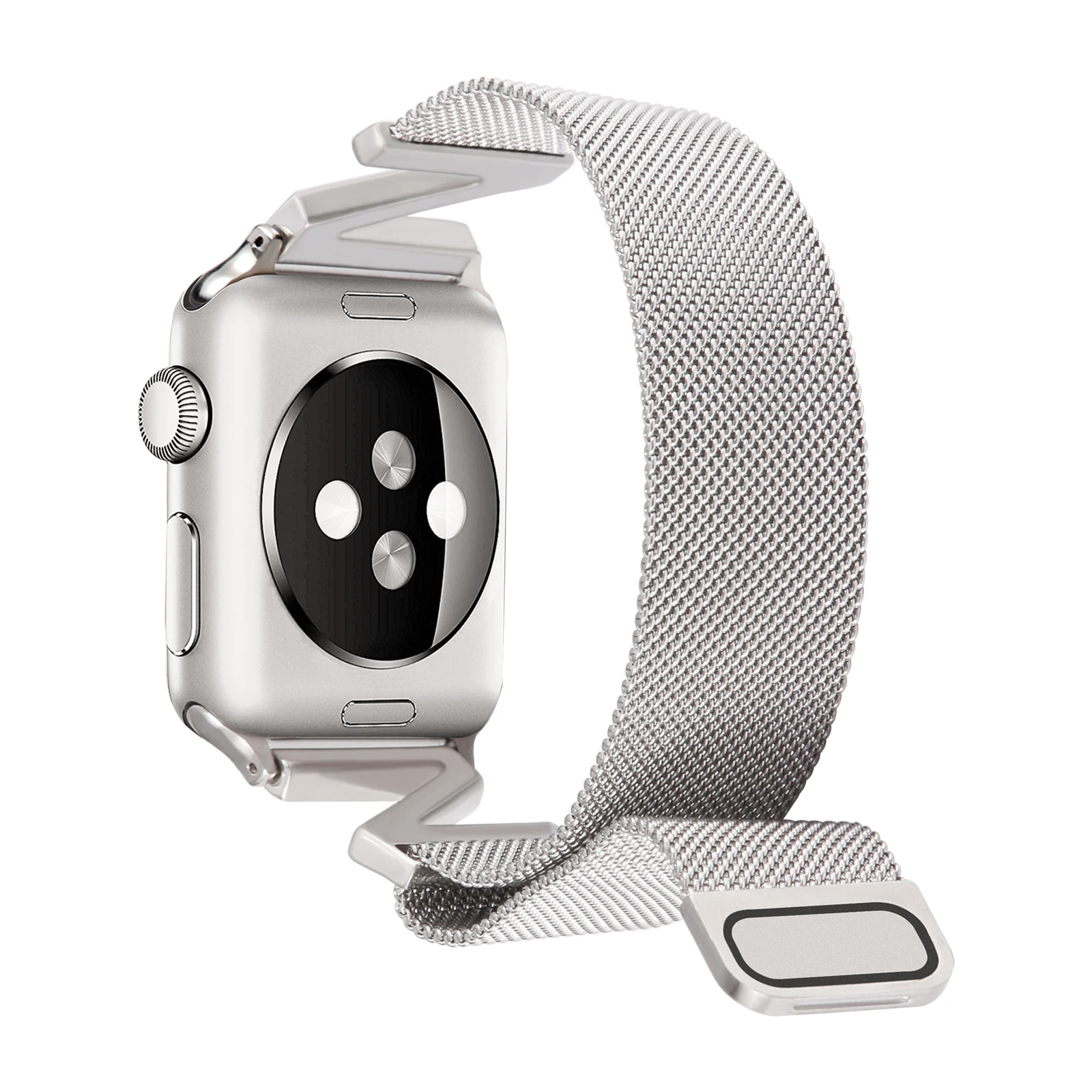Magnetic Loop Milanese Strap For Apple Watch Band 44mm 42mm Metal correa 40mm Stainles Steel bracelet iwatch series 6 SE 5 4 3