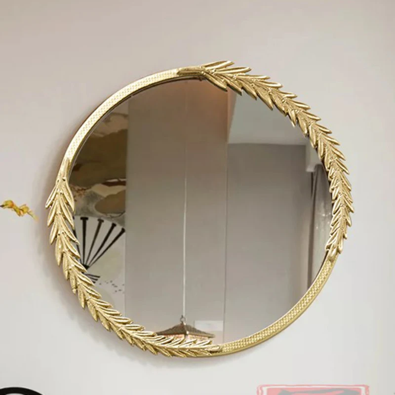 

Outdoor Shower Mirror Kawaii Makeup Aesthetic Bedroom Bath Mirrors Nordic Living Room Miroir Lumineux Home DecorationsZY50AV
