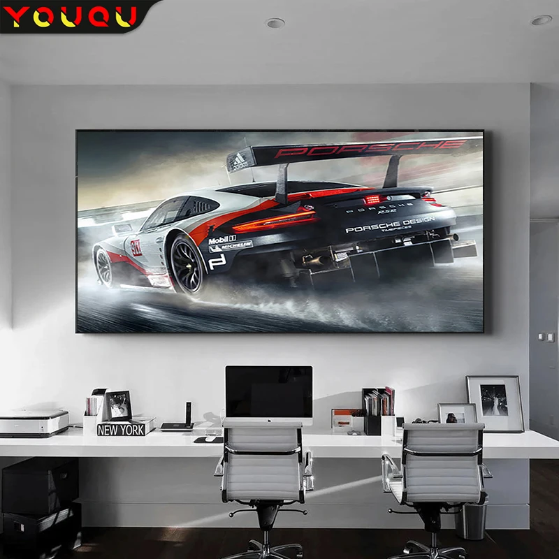 

YOUQU 5D DIY Diamond Painting “racing Car” Cross Stitch Full Square/round Rhinestone Embroidery Mosaic Layout Home Decoration