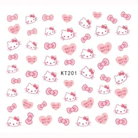 kawaii sanrios nail art accessories cute hellow kittys cartoon diy nail art sticker accessories toys for girls birthday gifts