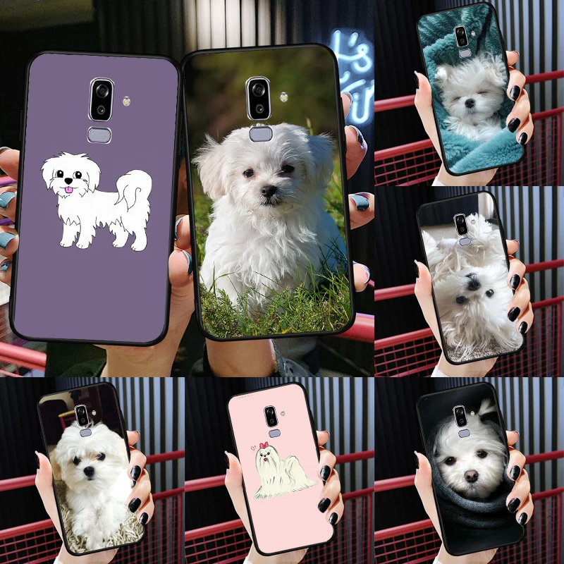 Maltese Dog Puppy Phone Case For Samsung Galaxy J3 J5 J7 2017 A3 A5 2016 A6 A8 J4 J6 Plus A7 A9 2018 Cover