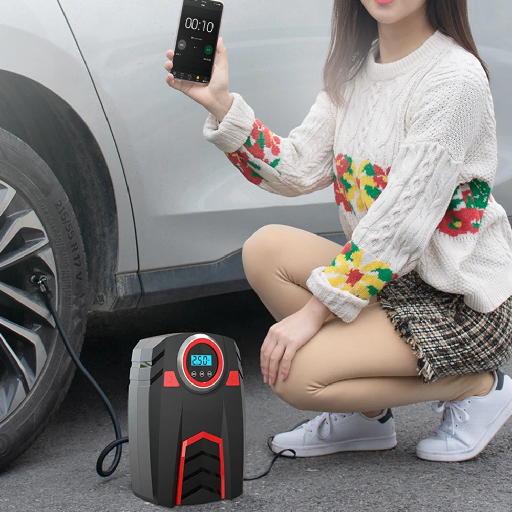 

Electric Air Compressor Digital Display Pressure Car Air Pump Car Portable Car With Automatic Tires High-power 12v Car Air Pump