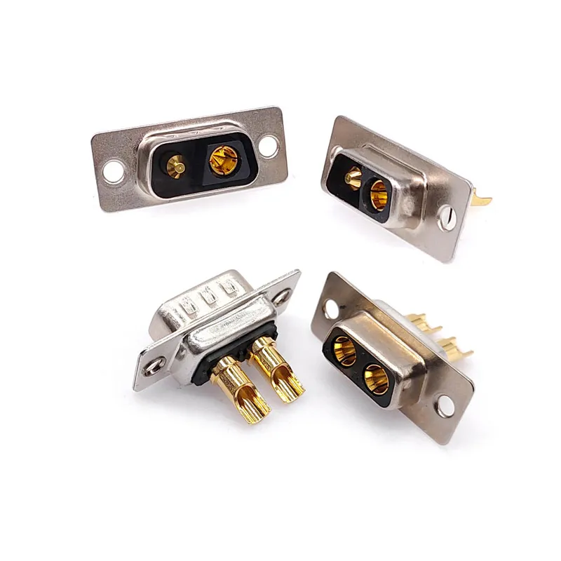 1 шт. 2W2 2V2 30A 2-контактный позолоченный Штекерный гнездовой разъем адаптер