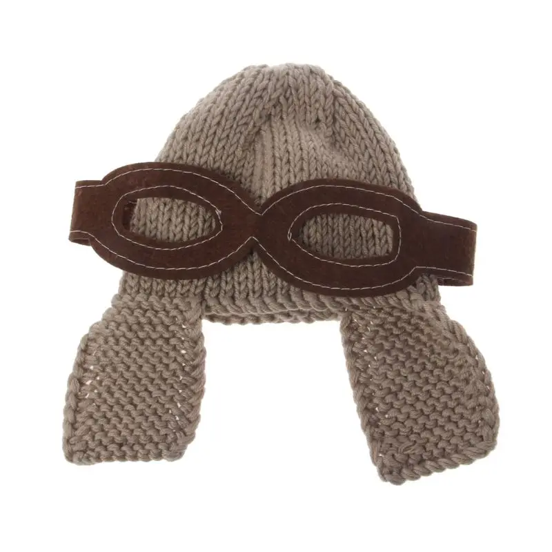 

Girl Air Force Knit Beanie Hat Funny Party Baby Photography Props Earflap Holiday Knitting Hat Cute Costume 2022 New