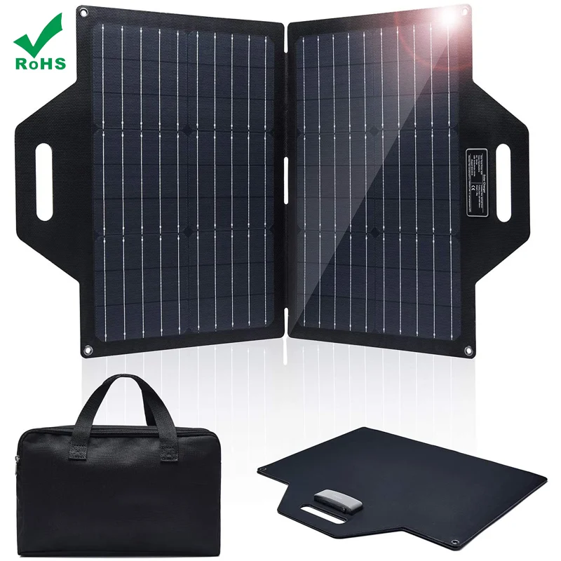 

Factory Direct 60w 18v Solar Panel As Portable Foldable Solar Charger For Summer Camping Van Rv Solar Panel Kit