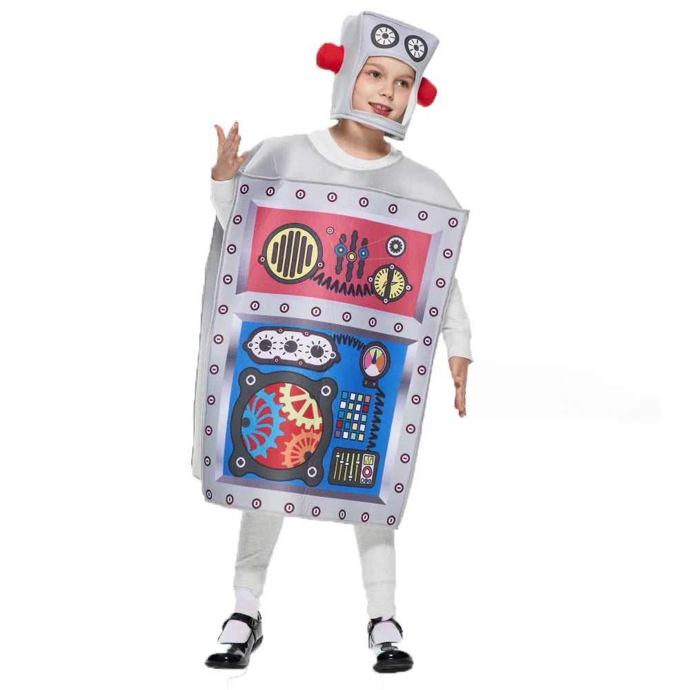 

Robot Cosplay Costume Children's Performance Costume Halloween Suit