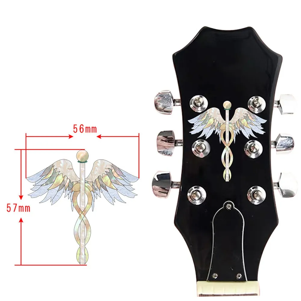 

Guitar Headstock Decal Sticker Neck DIY Guitars Accessories Inlaid Stickers Easy Remove No Trace Protect Guitar Neck Sticker