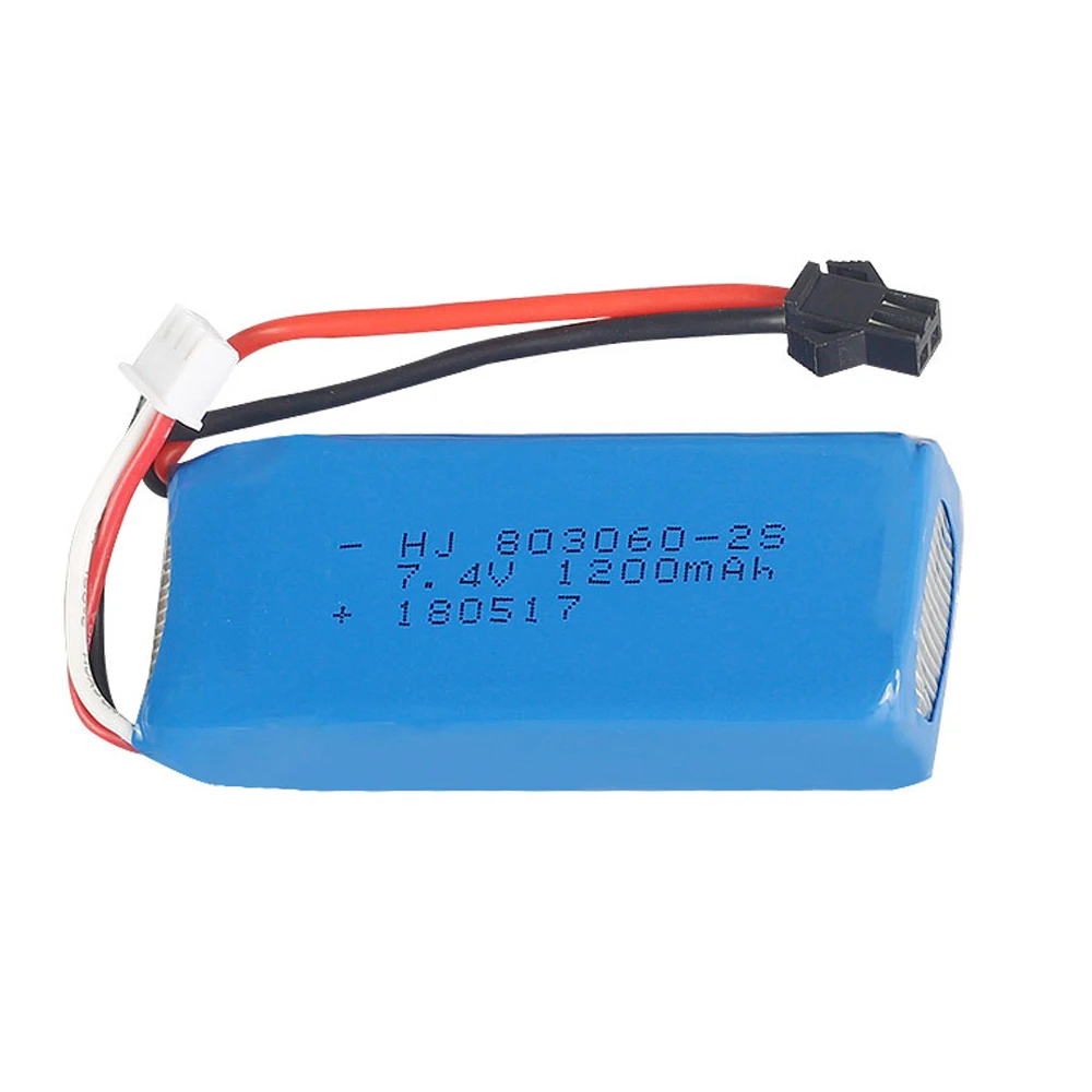 7.4V 1200mAh 2S 30C Lipo Battery with USB Charger for H26 H26C H26W H26D H26HW RC Quadcopter Drone H26-012 toys