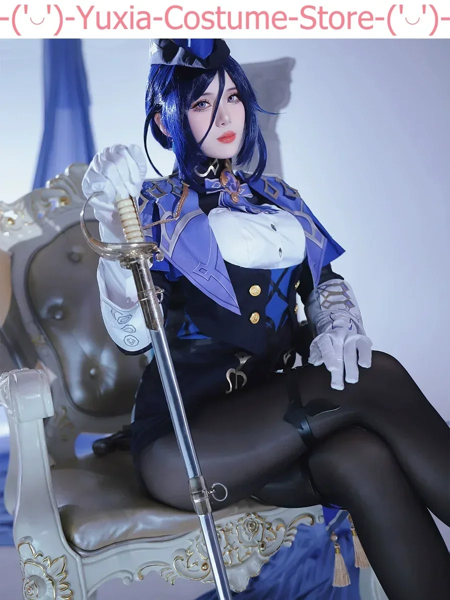 Женский костюм для косплея Genshin Impact Clorinde униформа игры в искусственное аниме