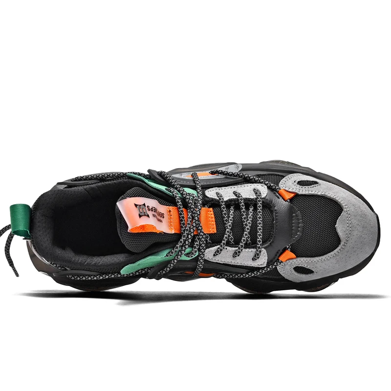 High Top Men's Runing Shoes Spring Chunky Sneakers Comfortable Sport Shoes Outdoor Gym Walking Shoes Designer Reflective Shoes