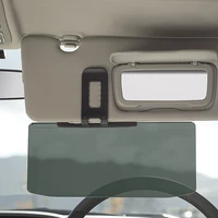 1pcs car sun visor anti shading mirror auto anti glare clip on shield sunshades driving mirror clear view safer vision
