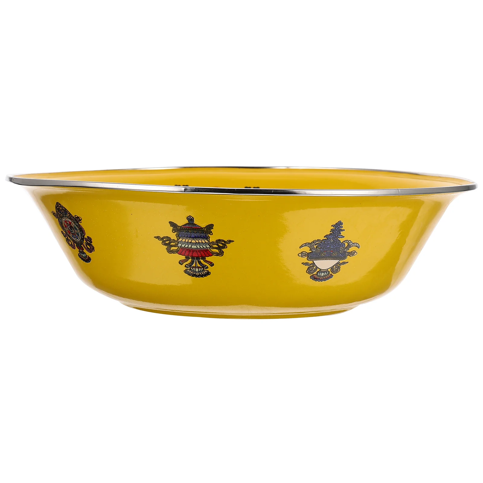 

Bowl Enamel Bowls Soup Enamelware Basin Mixingfruit Vintage Serving Salad Retro Prep Storage Kitchen Picnic Washing Preparation