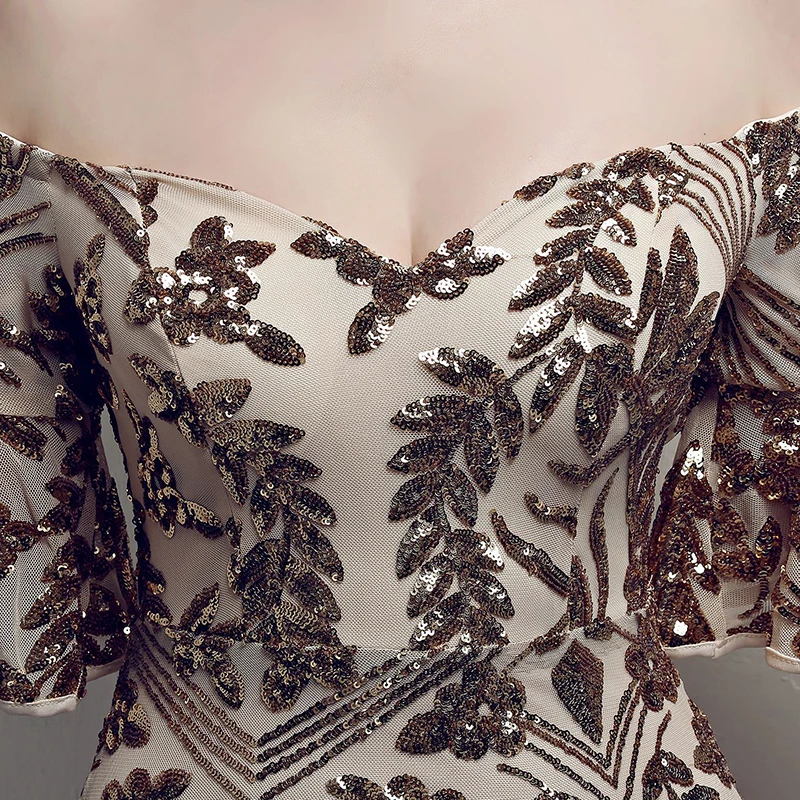 Соблазнительные женские платья с открытыми плечами и рукавами-фонариками