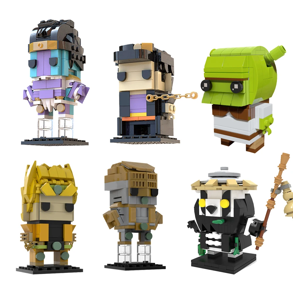

MOC Adventures Characters-Brickheadzss Blocks Classic Cartoon Character Monster Diy Education Bricks Toy Gift for Children