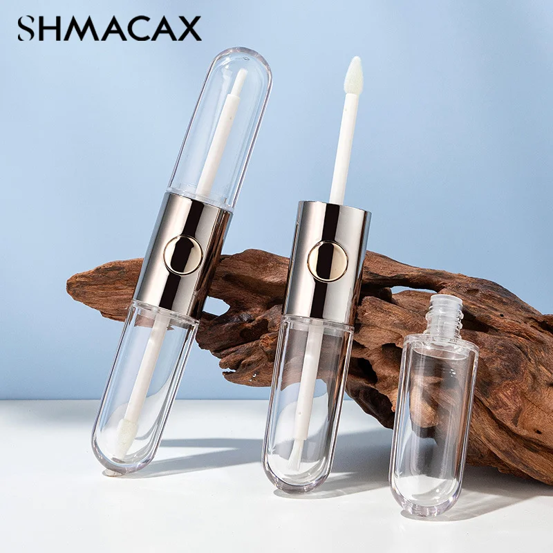 8 мл пустой тюбик для глазури губ овальный с двойной головкой упаковочные