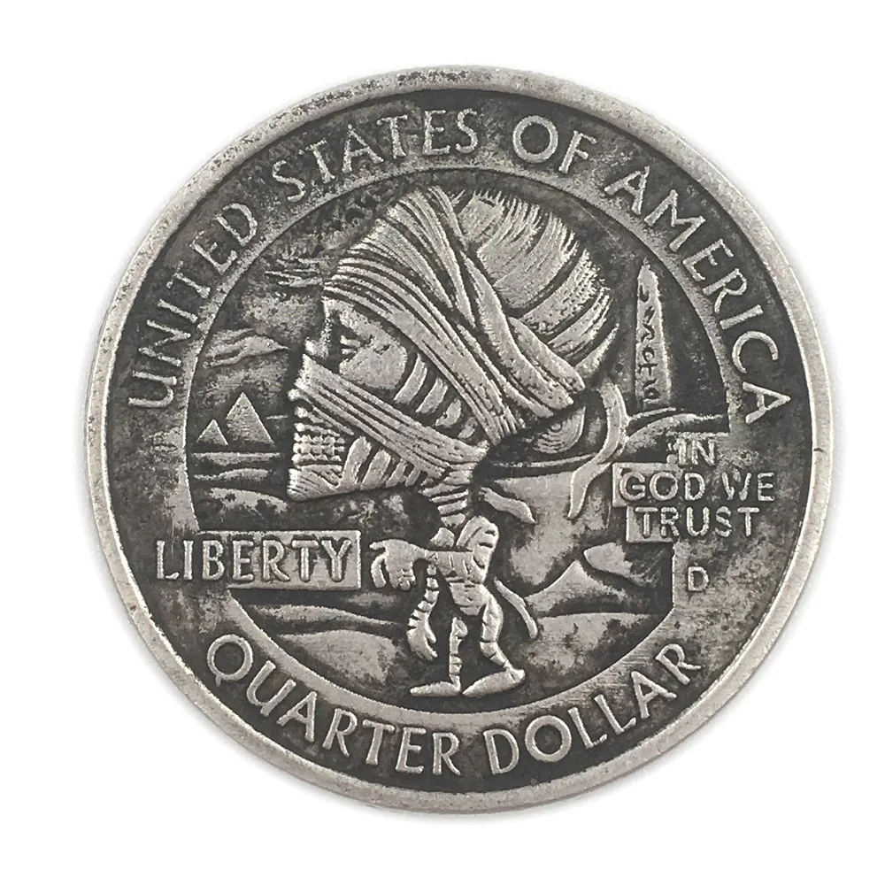 

Deep carving and relief fifty cents American skeleton silver dollar manufacturer micro-seal collection wholesale
