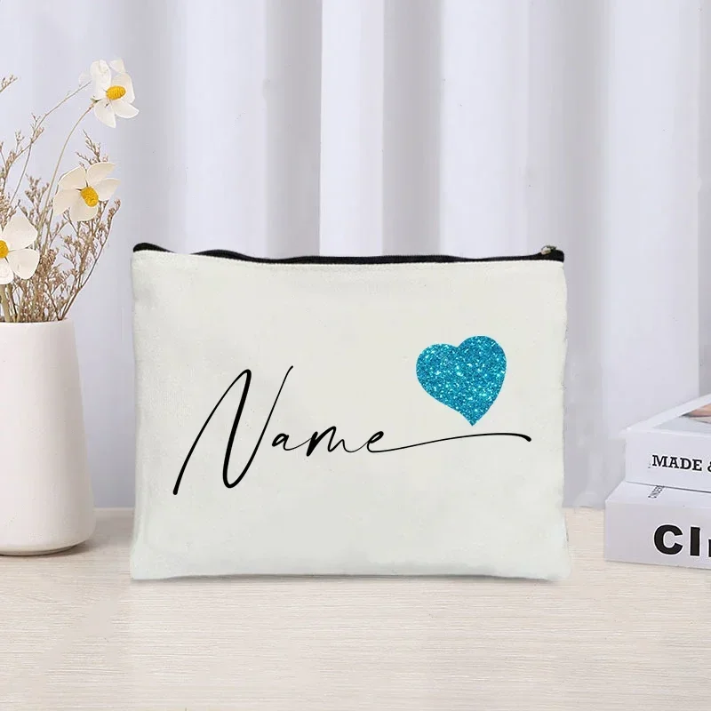 

Канвасная косметичка с именем