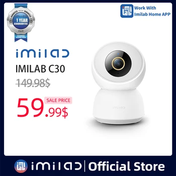 Global Imilab C30 WIFI IP Camera indoor Night Vision 4MP Video smart home security cameras for baby elder Pet