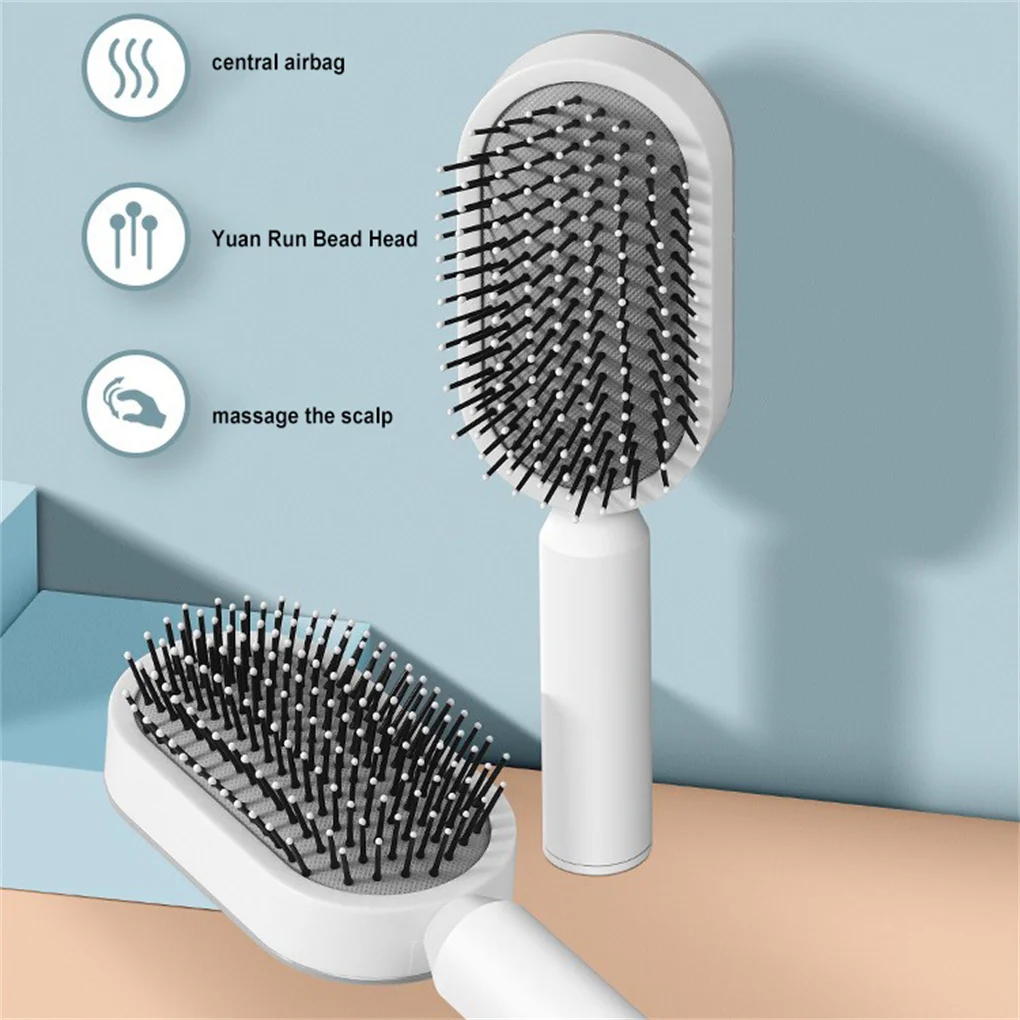 

Long Handle Massage Brush Camping Pocket Size Brushing Wide Tooth Combs Massaging Tool Hairdressing Accessories