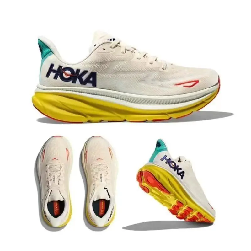 Фото Кроссовки Hoka Clifton 9 для мужчин и женщин: амортизирующие, дышащие, для марафона и тренировок на шоссе №3