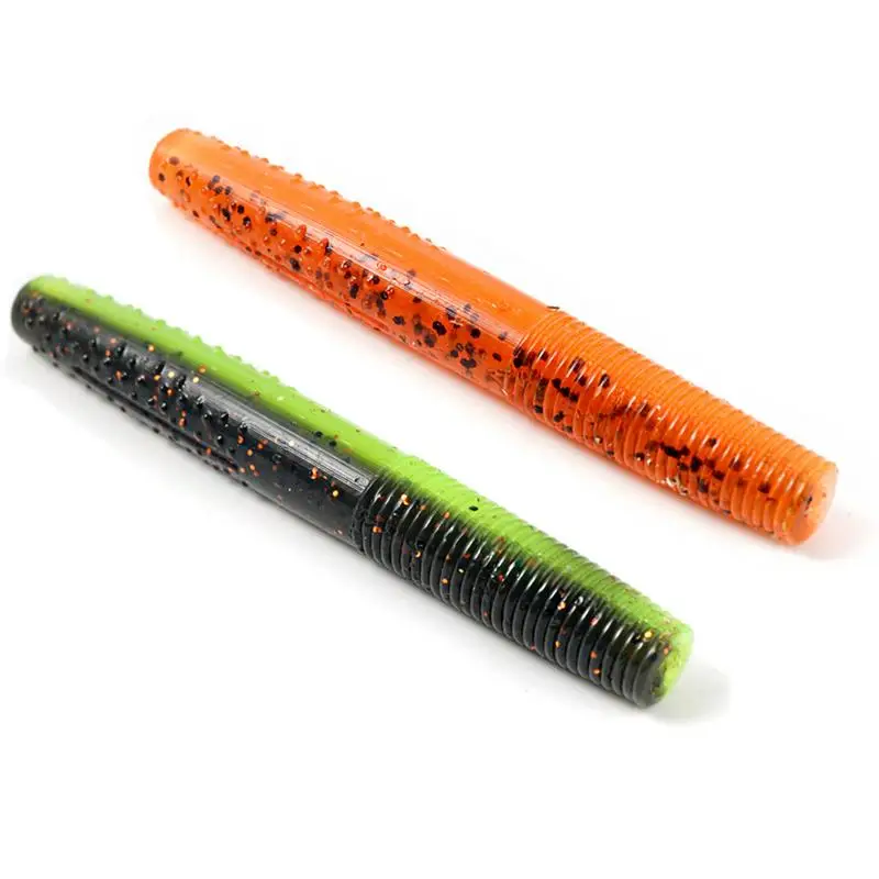 Приманка для ловли окуня 10 шт. искусственный червь рыболовная Мягкая приманка