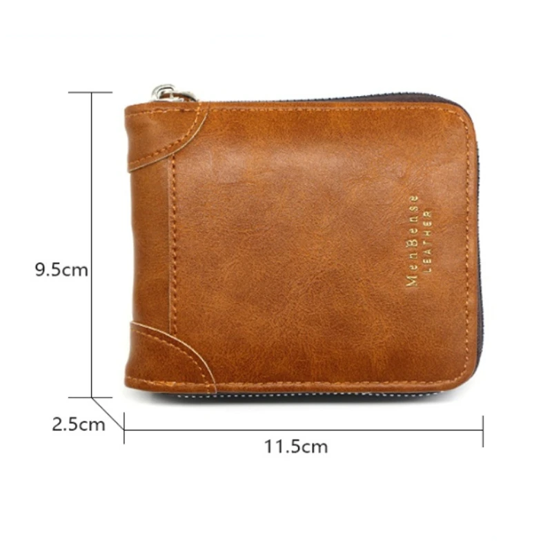 Мужской кожаный кошелек клатч роскошная короткая мужская сумка с карманом для