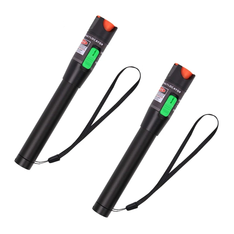 

2X Fiber Visual Fault Locator 30MW 30KM,VFL Fiber Optic Cable Tester Meter Light Pen Tester Adapt LC/FC/SC/ST Interface