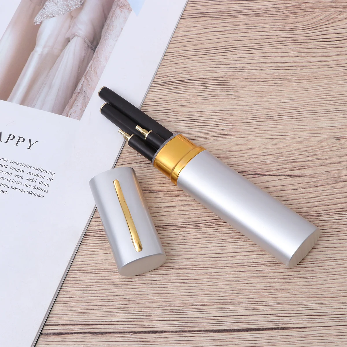 

Chopsticksfoldablecase Set Collapsible Wooden Reusablewood Korean Cutlery Flatware Portable Stainless Chopstick Chinese Metal